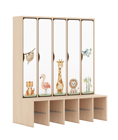 Standgarderobe Slim Line Base - durchgehende Türen