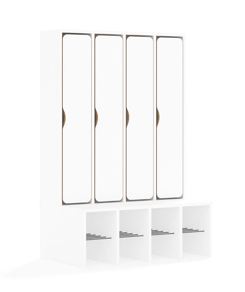 Standgarderobe Slim Line Base - durchgehende Türen