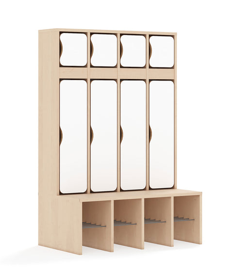 Standgarderobe Slim Line Base - Türen oben und unten