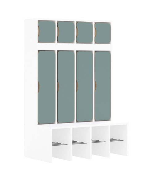 Standgarderobe Slim Line Base - Türen oben und unten