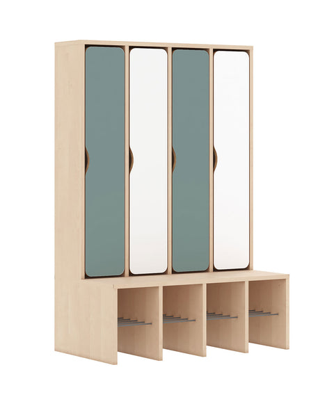 Standgarderobe Slim Line Base - durchgehende Türen