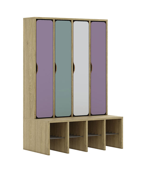 Standgarderobe Slim Line Base - durchgehende Türen