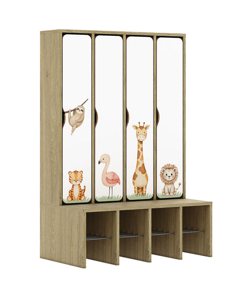 Standgarderobe Slim Line Base - durchgehende Türen