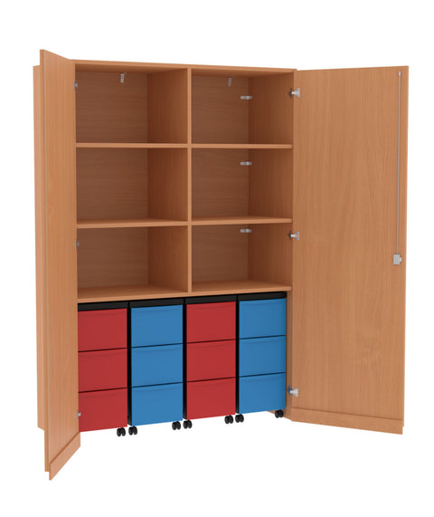 Garagenmittelwandschrank 4x3L - Höhe 190cm