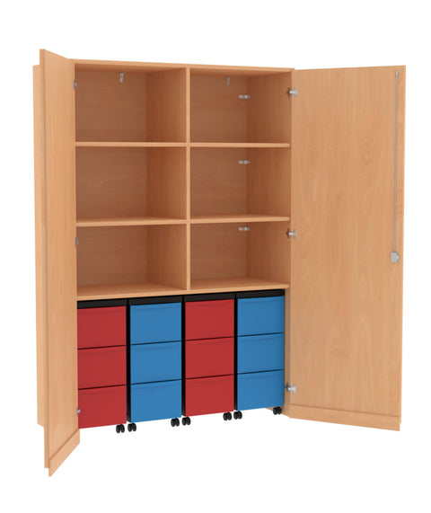 Garagenmittelwandschrank 4x3L - Höhe 190cm