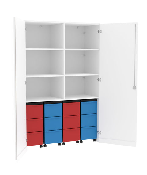 Garagenmittelwandschrank 4x3L - Höhe 190cm