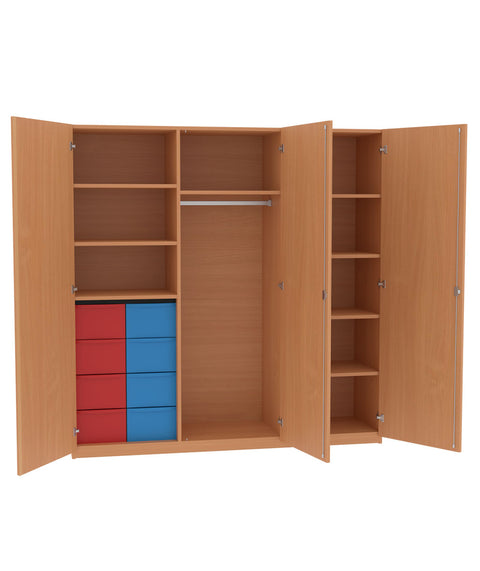 Garderobenschrank 2x4L - Höhe 190cm