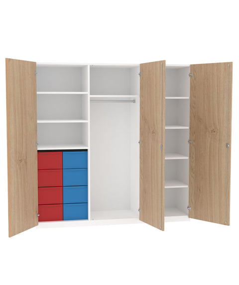 Garderobenschrank 2x4L - Höhe 190cm