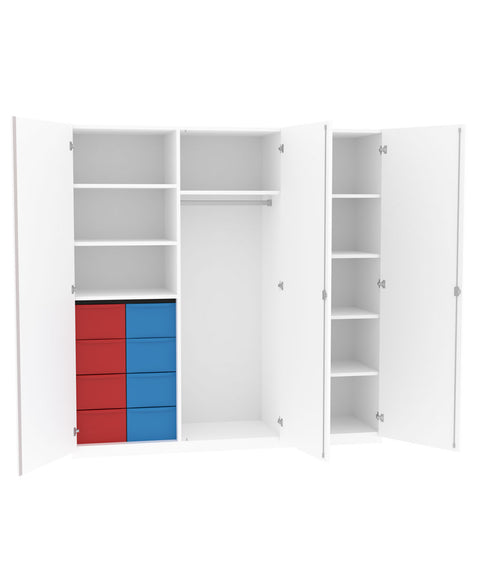 Garderobenschrank 2x4L - Höhe 190cm