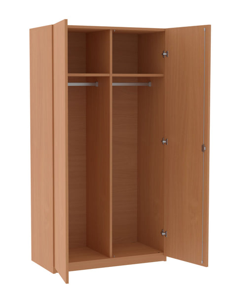 Garderobenschrank mit Mittelwand - Höhe 190cm