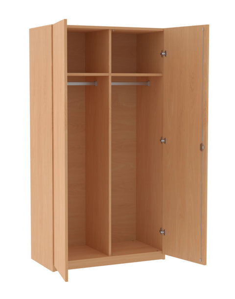 Garderobenschrank mit Mittelwand - Höhe 190cm