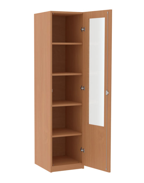 Halbschrank mit Glasausschnitt - Höhe 190cm