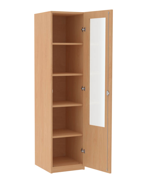 Halbschrank mit Glasausschnitt - Höhe 190cm