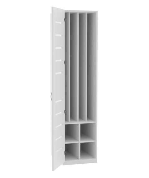 Liegepolsterschrank mit 4 Fächern & Lüftungsschlitzen - Höhe 210cm