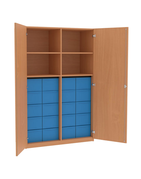 Materialmittelwandschrank 4x5L - Höhe 190cm