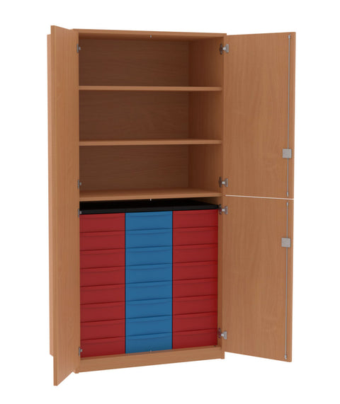 Materialschrank 3x8S mit Doppeltür - Höhe 190cm