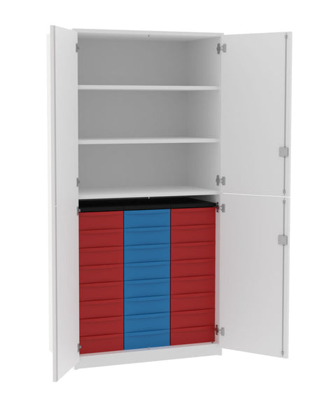 Materialschrank 3x8S mit Doppeltür - Höhe 190cm