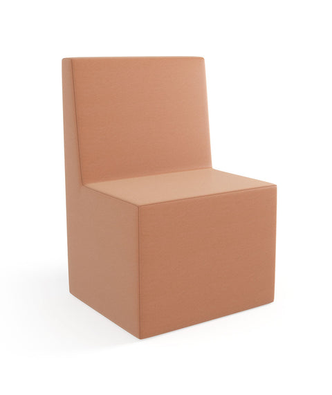 Tobo Rechteck Pouf mit Rückenlehne Light - S