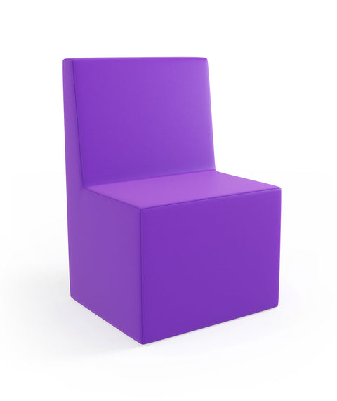 Tobo Rechteck Pouf mit Rückenlehne Light - XS