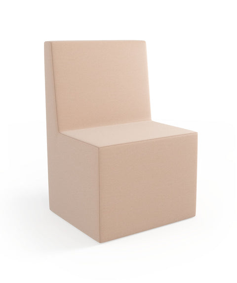 Tobo Rechteck Pouf mit Rückenlehne Light - XS