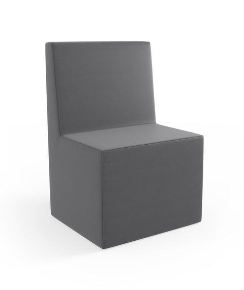 Tobo Rechteck Pouf mit Rückenlehne Light - XS