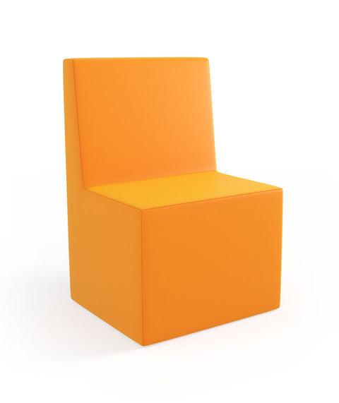 Tobo Rechteck Pouf mit Rückenlehne Light - S