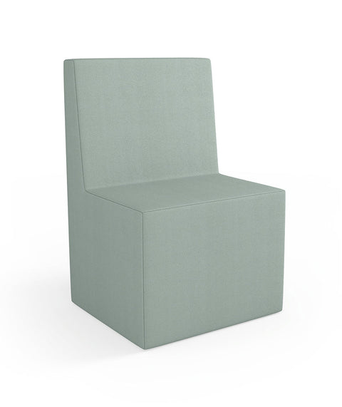 Tobo Rechteck Pouf mit Rückenlehne Light - XS