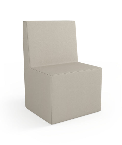 Tobo Rechteck Pouf mit Rückenlehne Light - S