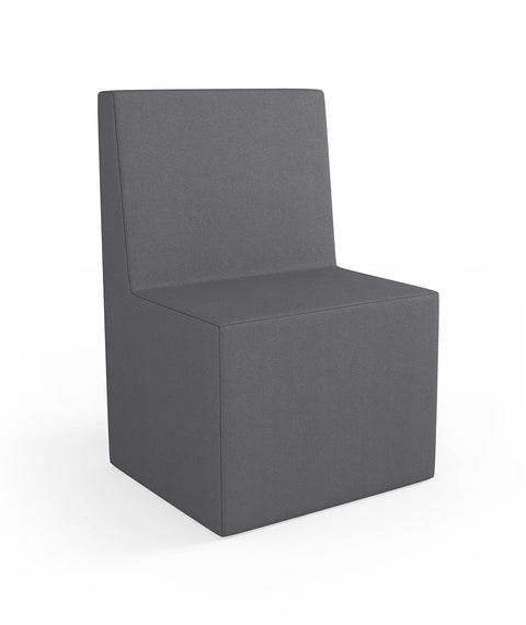 Tobo Rechteck Pouf mit Rückenlehne Light - S