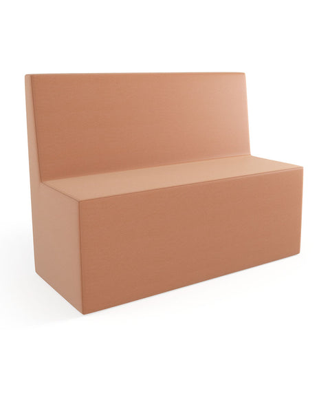 Tobo Rechteck Pouf mit Rückenlehne Light - L