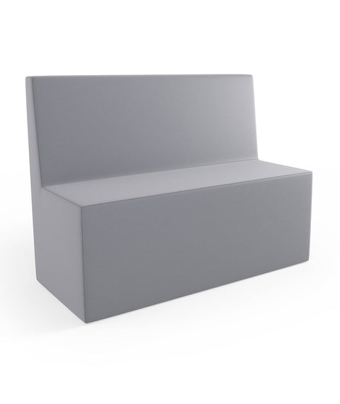 Tobo Rechteck Pouf mit Rückenlehne Light - M