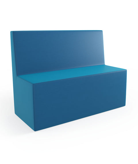 Tobo Rechteck Pouf mit Rückenlehne Light - M