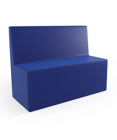 Tobo Rechteck Pouf mit Rückenlehne Light - L