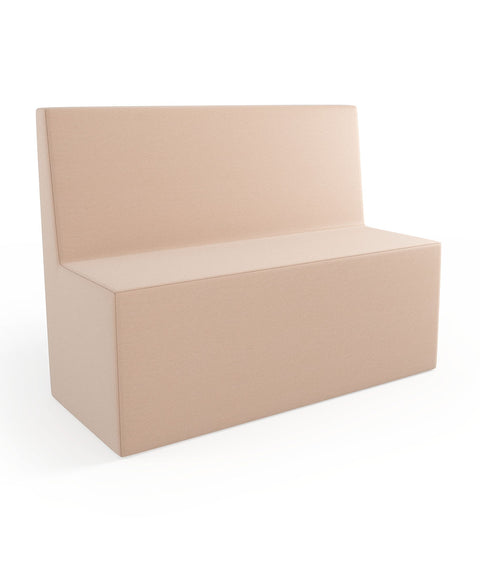 Tobo Rechteck Pouf mit Rückenlehne Light - M