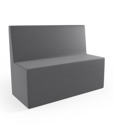 Tobo Rechteck Pouf mit Rückenlehne Light - M