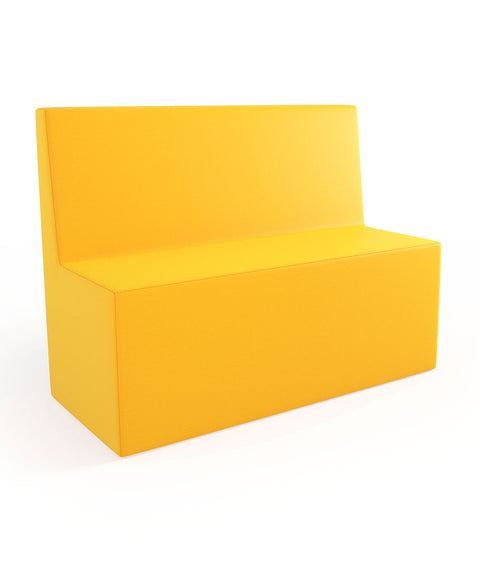 Tobo Rechteck Pouf mit Rückenlehne Light - L