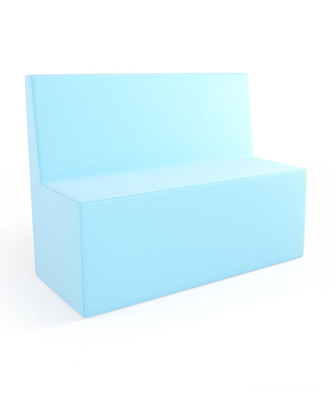 Tobo Rechteck Pouf mit Rückenlehne Light - M