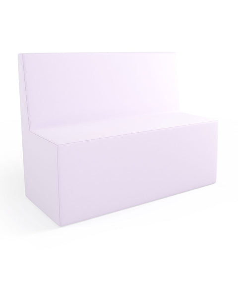 Tobo Rechteck Pouf mit Rückenlehne Light - M