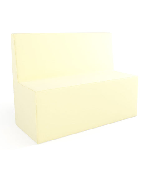 Tobo Rechteck Pouf mit Rückenlehne Light - L