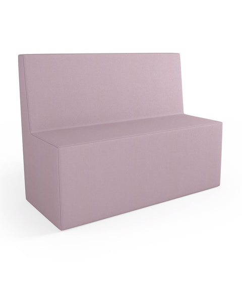 Tobo Rechteck Pouf mit Rückenlehne Light - L