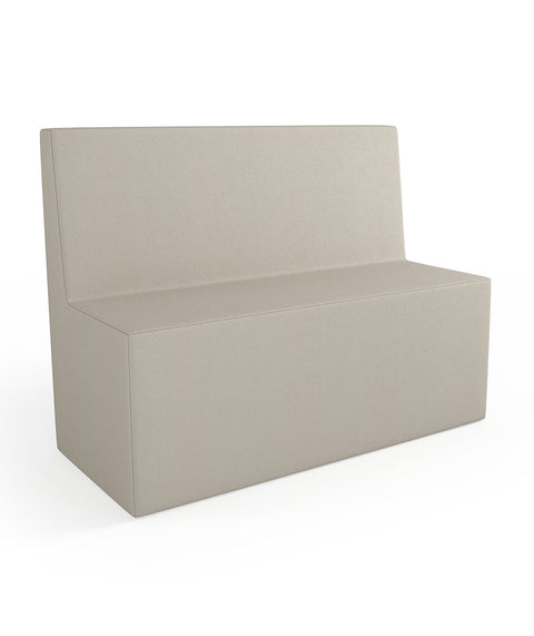 Tobo Rechteck Pouf mit Rückenlehne Light - L