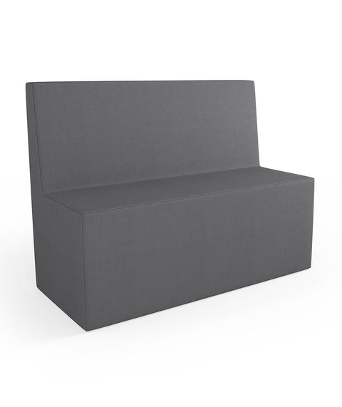 Tobo Rechteck Pouf mit Rückenlehne Light - L