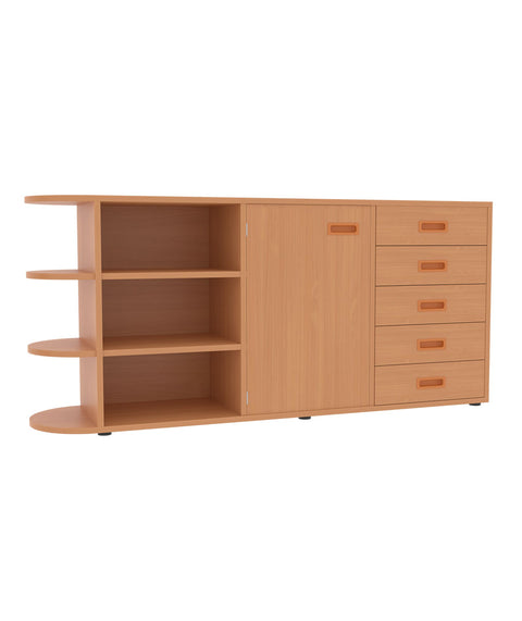 Raumteilerschrank mit Stellfüßen 3 - Höhe 80cm