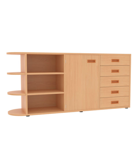 Raumteilerschrank mit Stellfüßen 3 - Höhe 80cm