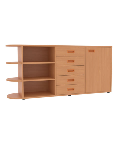 Raumteilerschrank mit Stellfüßen 4 - Höhe 80cm