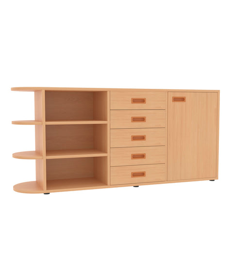 Raumteilerschrank mit Stellfüßen 4 - Höhe 80cm