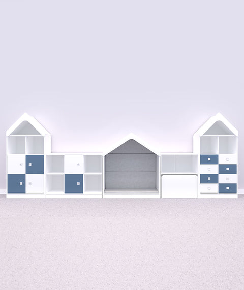 Blox Möbelset 11 Blau