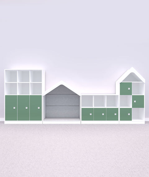 Blox Möbelset 13 Grün