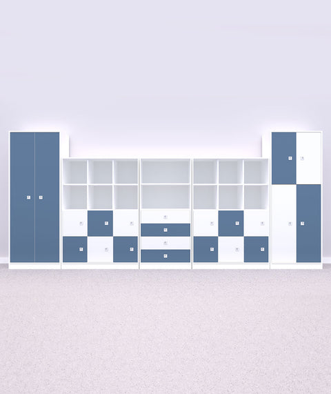 Blox Möbelset 18 Blau