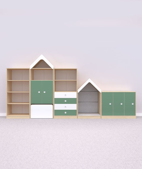 Blox Möbelset 1 Grün